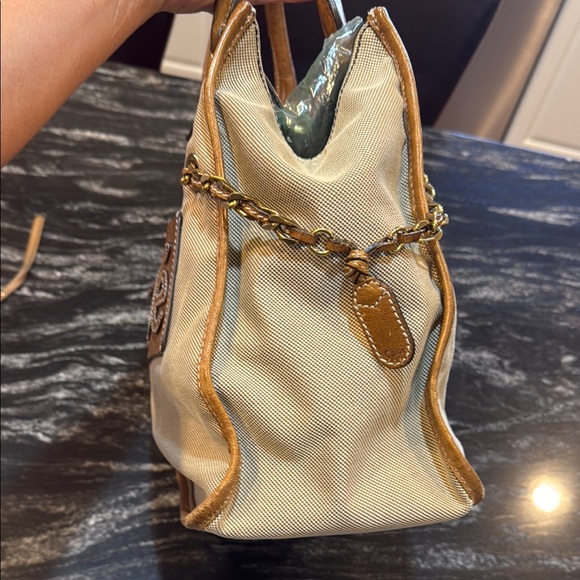 Chloe Tan Canvas and Leather Tote Bag & Chloe leather wallet - Picture 9 of 16